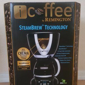 iCoffee by Remington Steam Brewer 12 Cup Fully Automatic & Grinder